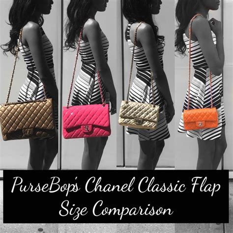 chanel bag sizes|chanel small vs medium flap.